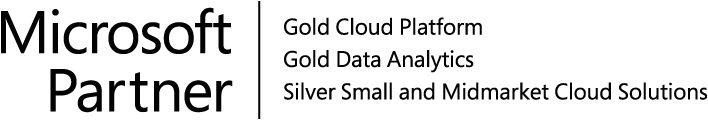 Wir sind Microsoft Partner Gold Cloud Platform, Microsoft Partner Gold Data Analytics und Microsoft Partner Silver Small and Midmarket Cloud Solutions!
